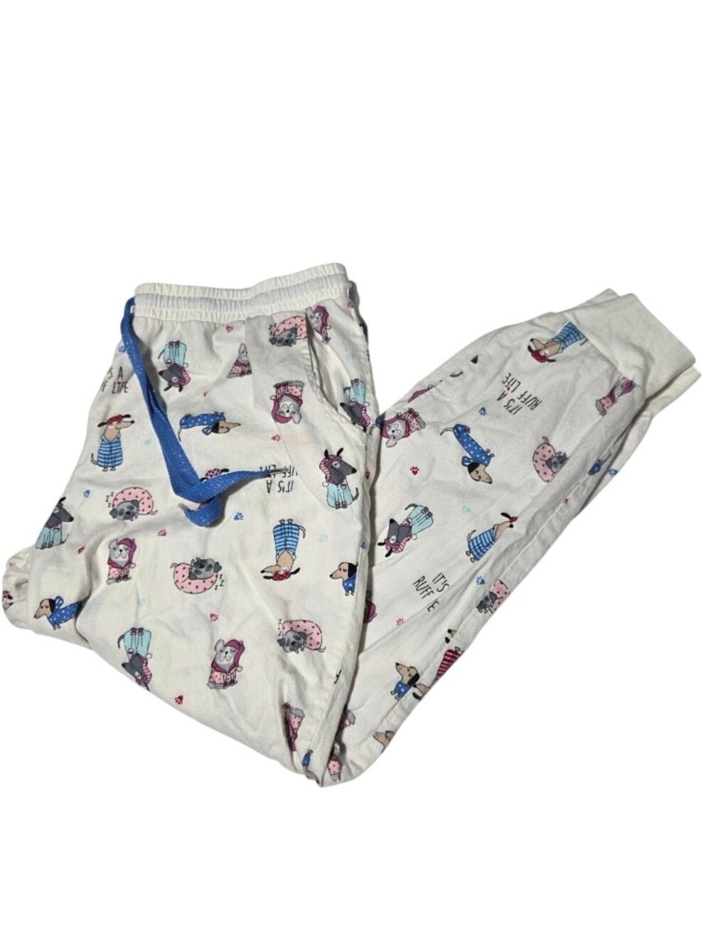 Secret Treasures Pajama Pants Size XL Its A Ruff Life Dog Print Sleepwear PJs